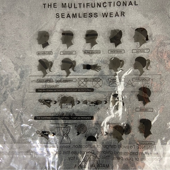 Bundle of 2 Knot Fabric Headbands & Multifunctional Seamless Head Wear - Picture 6 of 7